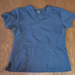 Carhartt Shirt Scrub Medical Doctor Nurse Med Tech Shirt with Pockets v neck